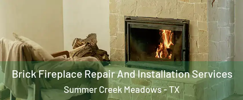 Brick Fireplace Repair And Installation Services Summer Creek Meadows - TX