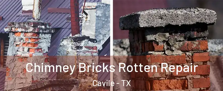 Chimney Bricks Rotten Repair Cavile - TX