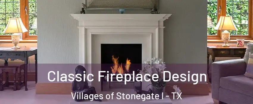 Classic Fireplace Design Villages of Stonegate I - TX