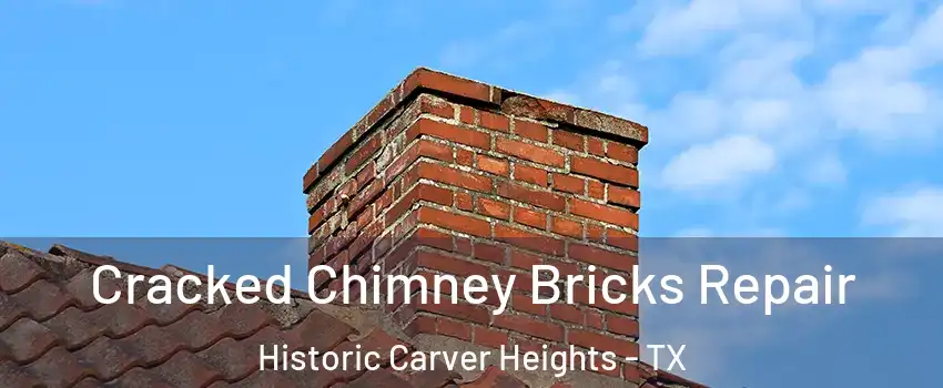 Cracked Chimney Bricks Repair Historic Carver Heights - TX