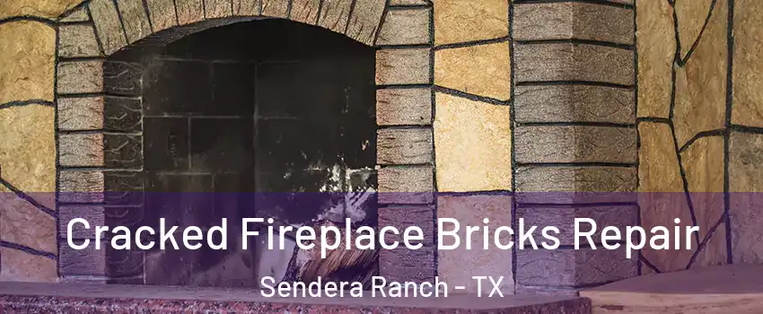 Cracked Fireplace Bricks Repair Sendera Ranch - TX