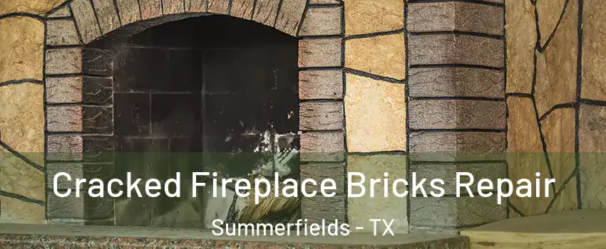 Cracked Fireplace Bricks Repair Summerfields - TX