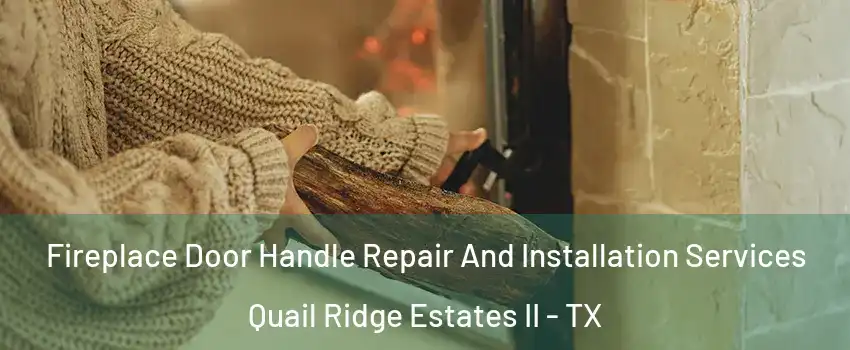 Fireplace Door Handle Repair And Installation Services Quail Ridge Estates II - TX