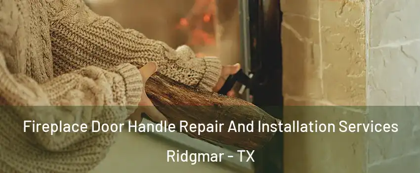 Fireplace Door Handle Repair And Installation Services Ridgmar - TX