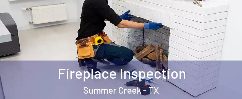 Fireplace Inspection Summer Creek - TX