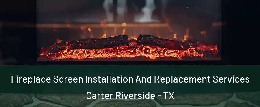 Fireplace Screen Installation And Replacement Services Carter Riverside - TX