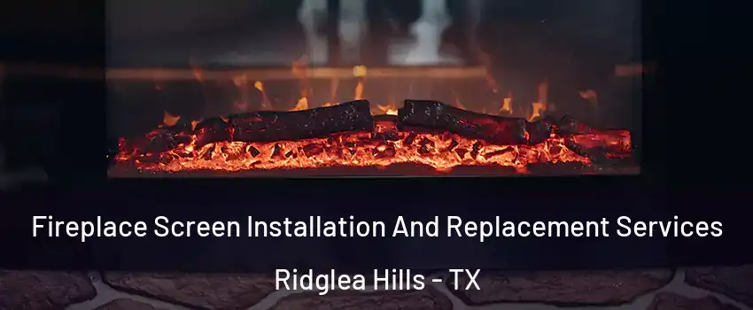 Fireplace Screen Installation And Replacement Services Ridglea Hills - TX