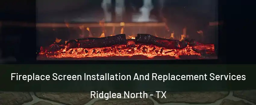 Fireplace Screen Installation And Replacement Services Ridglea North - TX