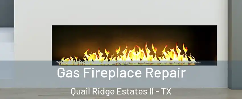 Gas Fireplace Repair Quail Ridge Estates II - TX