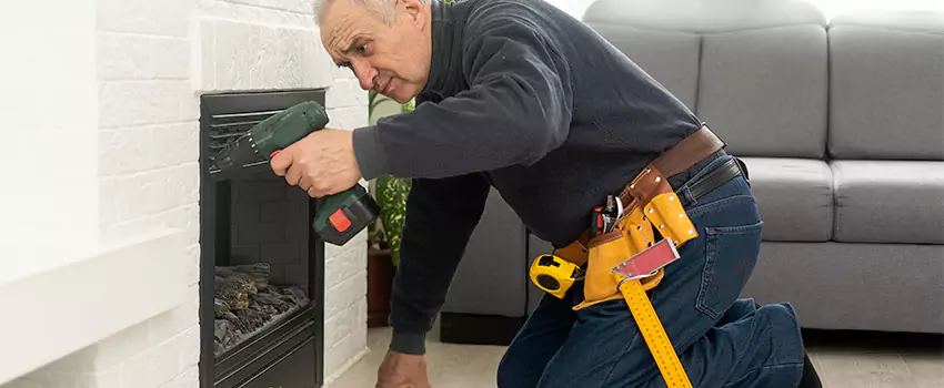 New Indoor Fireplace Installation in Arlington Heights, Texas