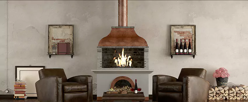 Thelin Hearth Products Providence Pellet Insert Fireplace Installation in Arlington Heights, TX