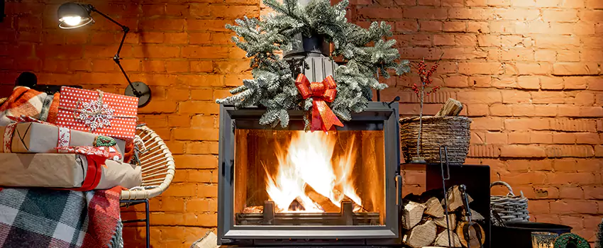 Travis Industries Linear Gas Fireplace Installation in North Side, Texas