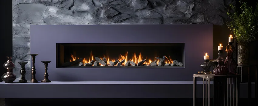 Ember Bed for Ventless Gas Fireplace in Arlington Heights, TX