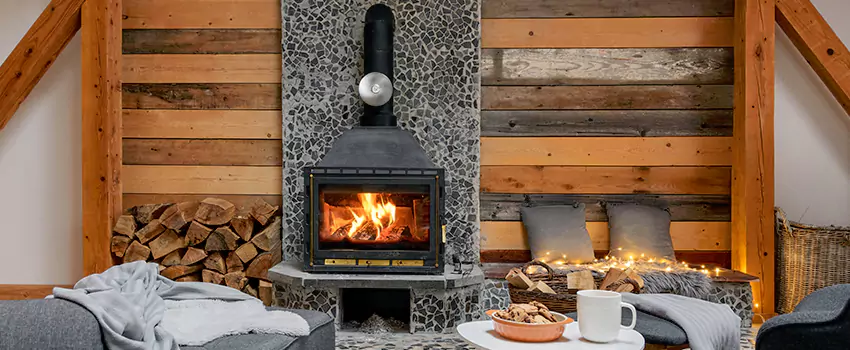 Thelin Hearth Products Direct Vent Gas Stove Fireplace Inspection in Arlington Heights, Texas