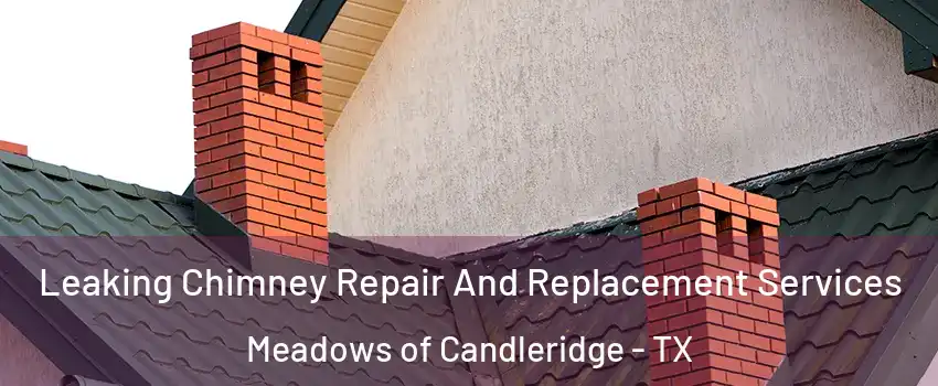 Leaking Chimney Repair And Replacement Services Meadows of Candleridge - TX