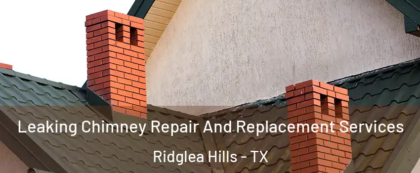Leaking Chimney Repair And Replacement Services Ridglea Hills - TX