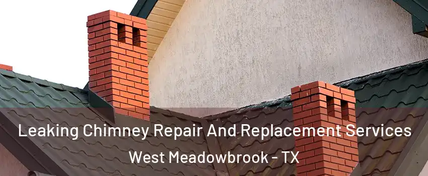 Leaking Chimney Repair And Replacement Services West Meadowbrook - TX