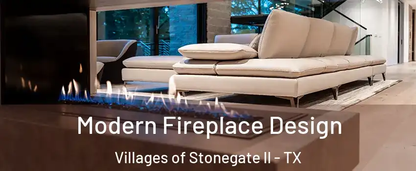 Modern Fireplace Design Villages of Stonegate II - TX