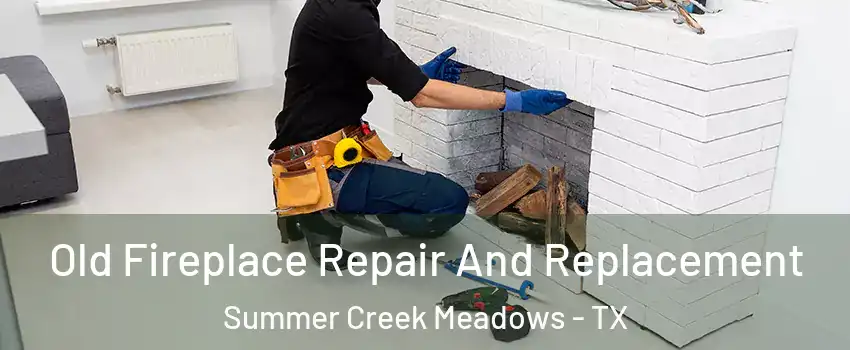 Old Fireplace Repair And Replacement Summer Creek Meadows - TX