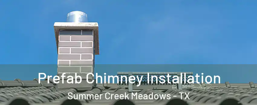 Prefab Chimney Installation Summer Creek Meadows - TX