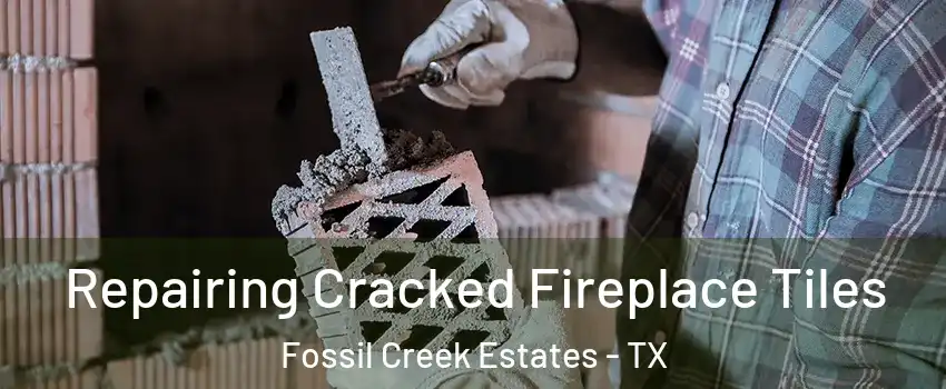 Repairing Cracked Fireplace Tiles Fossil Creek Estates - TX