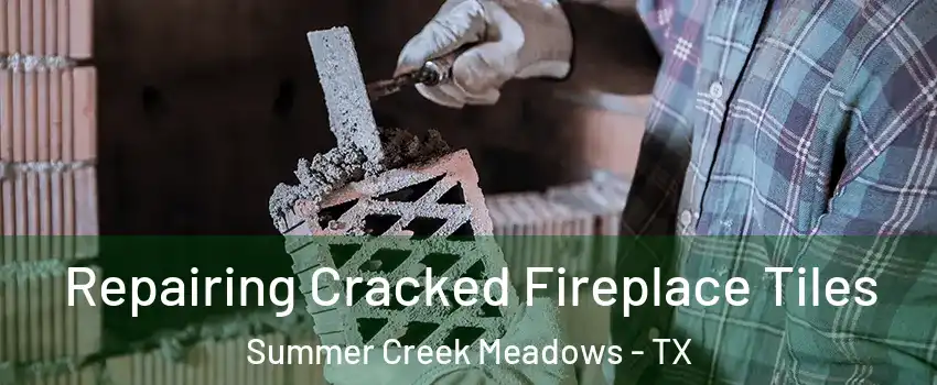 Repairing Cracked Fireplace Tiles Summer Creek Meadows - TX